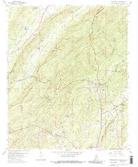 Wattsville Alabama Historical topographic map, 1:24000 scale, 7.5 X 7.5 Minute, Year 1958