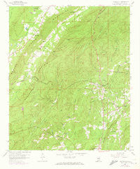 Wattsville Alabama Historical topographic map, 1:24000 scale, 7.5 X 7.5 Minute, Year 1958
