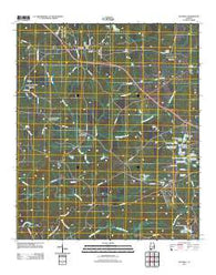 Waverly Alabama Historical topographic map, 1:24000 scale, 7.5 X 7.5 Minute, Year 2011
