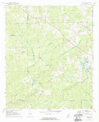 Waverly Alabama Historical topographic map, 1:24000 scale, 7.5 X 7.5 Minute, Year 1971