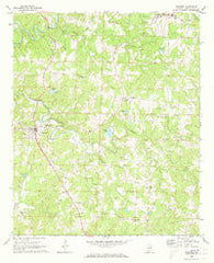 Wedowee Alabama Historical topographic map, 1:24000 scale, 7.5 X 7.5 Minute, Year 1969