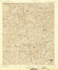 Wedowee Alabama Historical topographic map, 1:125000 scale, 30 X 30 Minute, Year 1902