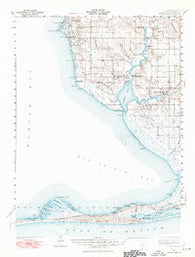 Weeks Bay Alabama Historical topographic map, 1:62500 scale, 15 X 15 Minute, Year 1941