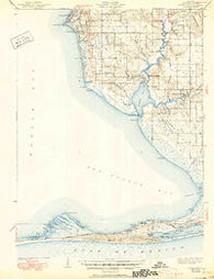 Weeks Bay Alabama Historical topographic map, 1:62500 scale, 15 X 15 Minute, Year 1943