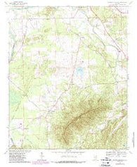 Weisner Mountain Alabama Historical topographic map, 1:24000 scale, 7.5 X 7.5 Minute, Year 1967