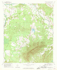 Weisner Mountain Alabama Historical topographic map, 1:24000 scale, 7.5 X 7.5 Minute, Year 1967