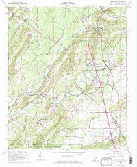 Wellington Alabama Historical topographic map, 1:24000 scale, 7.5 X 7.5 Minute, Year 1956