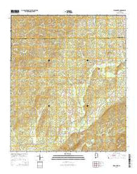 Weogufka Alabama Current topographic map, 1:24000 scale, 7.5 X 7.5 Minute, Year 2014