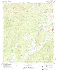 Weogufka Alabama Historical topographic map, 1:24000 scale, 7.5 X 7.5 Minute, Year 1979