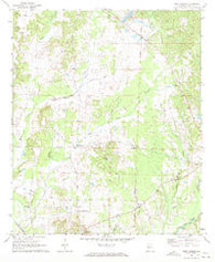 West Greene Alabama Historical topographic map, 1:24000 scale, 7.5 X 7.5 Minute, Year 1970