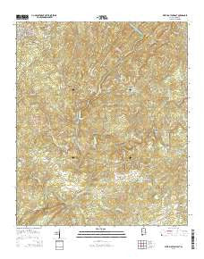 West Blocton East Alabama Current topographic map, 1:24000 scale, 7.5 X 7.5 Minute, Year 2014