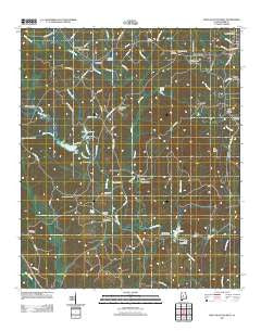 West Blocton West Alabama Historical topographic map, 1:24000 scale, 7.5 X 7.5 Minute, Year 2011