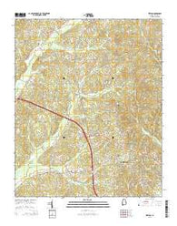 Weston Alabama Current topographic map, 1:24000 scale, 7.5 X 7.5 Minute, Year 2014