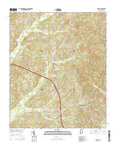Weston Alabama Current topographic map, 1:24000 scale, 7.5 X 7.5 Minute, Year 2014