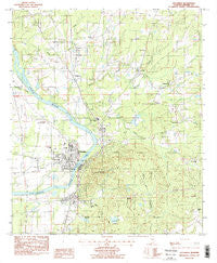 Wetumpka Alabama Historical topographic map, 1:24000 scale, 7.5 X 7.5 Minute, Year 1987