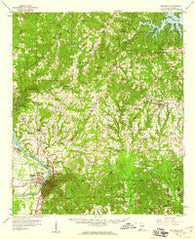 Wetumpka Alabama Historical topographic map, 1:62500 scale, 15 X 15 Minute, Year 1959