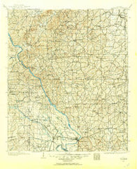 Wetumpka Alabama Historical topographic map, 1:125000 scale, 30 X 30 Minute, Year 1901