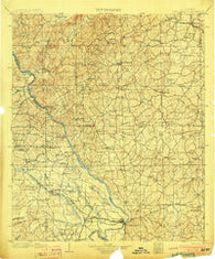 Wetumpka Alabama Historical topographic map, 1:125000 scale, 30 X 30 Minute, Year 1903