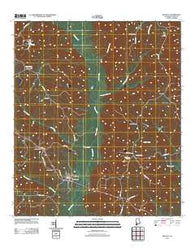 Whatley Alabama Historical topographic map, 1:24000 scale, 7.5 X 7.5 Minute, Year 2011
