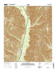 Whatley Alabama Current topographic map, 1:24000 scale, 7.5 X 7.5 Minute, Year 2014