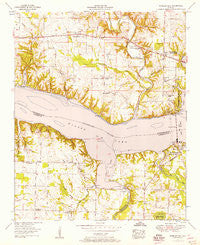 Wheeler Dam Alabama Historical topographic map, 1:24000 scale, 7.5 X 7.5 Minute, Year 1952