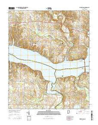 Wheeler Dam Alabama Current topographic map, 1:24000 scale, 7.5 X 7.5 Minute, Year 2014