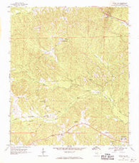 White Oak Alabama Historical topographic map, 1:24000 scale, 7.5 X 7.5 Minute, Year 1968