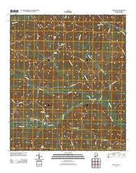 White Oak Alabama Historical topographic map, 1:24000 scale, 7.5 X 7.5 Minute, Year 2011