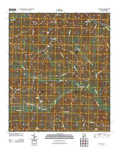 White Oak Alabama Historical topographic map, 1:24000 scale, 7.5 X 7.5 Minute, Year 2011