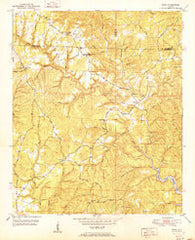 Wiley Alabama Historical topographic map, 1:24000 scale, 7.5 X 7.5 Minute, Year 1951