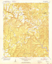 Wiley Alabama Historical topographic map, 1:24000 scale, 7.5 X 7.5 Minute, Year 1951