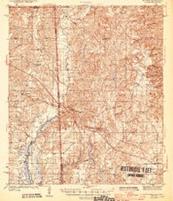 Wilmer Alabama Historical topographic map, 1:62500 scale, 15 X 15 Minute, Year 1944