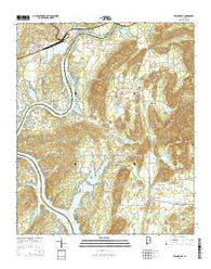 Wilsonville Alabama Current topographic map, 1:24000 scale, 7.5 X 7.5 Minute, Year 2014