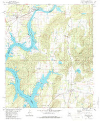 Wilsonville Alabama Historical topographic map, 1:24000 scale, 7.5 X 7.5 Minute, Year 1980