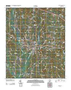 Winfield Alabama Historical topographic map, 1:24000 scale, 7.5 X 7.5 Minute, Year 2011