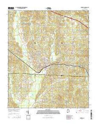 Winfield Alabama Current topographic map, 1:24000 scale, 7.5 X 7.5 Minute, Year 2014