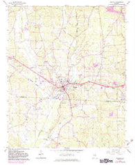 Winfield Alabama Historical topographic map, 1:24000 scale, 7.5 X 7.5 Minute, Year 1967