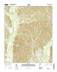 Winfield SE Alabama Current topographic map, 1:24000 scale, 7.5 X 7.5 Minute, Year 2014