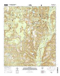 Wing Alabama Current topographic map, 1:24000 scale, 7.5 X 7.5 Minute, Year 2014