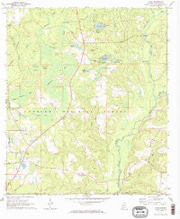 Wing Alabama Historical topographic map, 1:24000 scale, 7.5 X 7.5 Minute, Year 1971