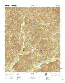 Winn Alabama Current topographic map, 1:24000 scale, 7.5 X 7.5 Minute, Year 2014