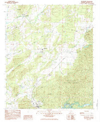 Winterboro Alabama Historical topographic map, 1:24000 scale, 7.5 X 7.5 Minute, Year 1984