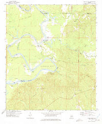 Woods Bluff Alabama Historical topographic map, 1:24000 scale, 7.5 X 7.5 Minute, Year 1972