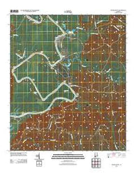 Woods Bluff Alabama Historical topographic map, 1:24000 scale, 7.5 X 7.5 Minute, Year 2011