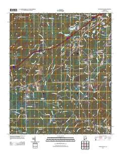 Woodstock Alabama Historical topographic map, 1:24000 scale, 7.5 X 7.5 Minute, Year 2011
