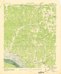 Wright Alabama Historical topographic map, 1:24000 scale, 7.5 X 7.5 Minute, Year 1935