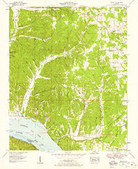Wright Alabama Historical topographic map, 1:24000 scale, 7.5 X 7.5 Minute, Year 1953