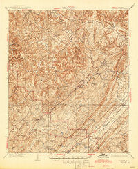 Yolande Alabama Historical topographic map, 1:62500 scale, 15 X 15 Minute, Year 1935
