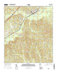 York Alabama Current topographic map, 1:24000 scale, 7.5 X 7.5 Minute, Year 2014
