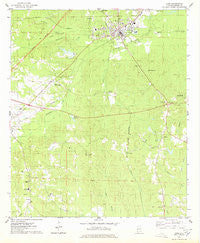 York Alabama Historical topographic map, 1:24000 scale, 7.5 X 7.5 Minute, Year 1974